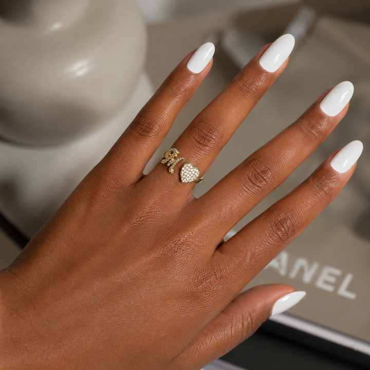 Initial Heart Ring
