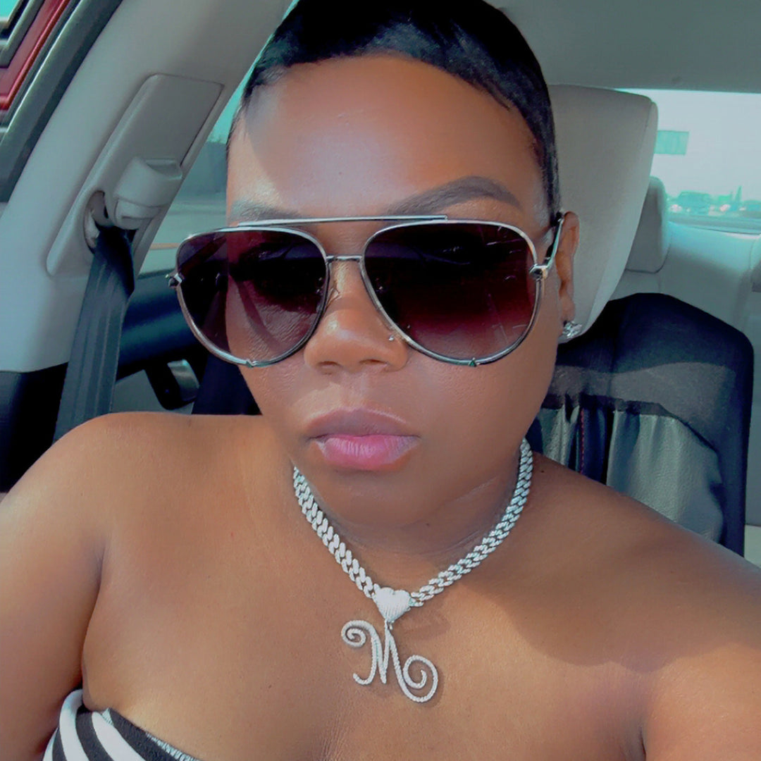 Custom Script Cuban Link Necklace