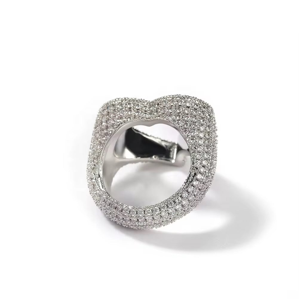 Roxie Iced Heart Ring