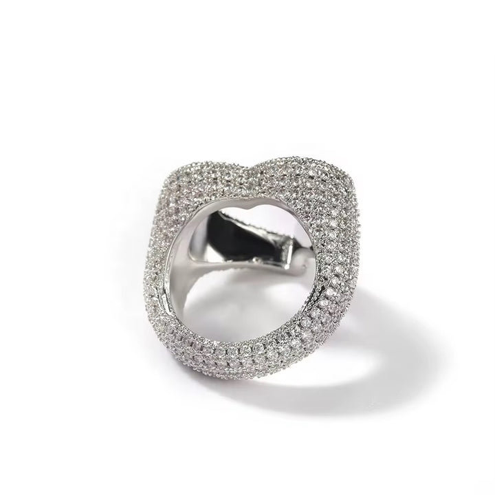 Roxie Iced Heart Ring