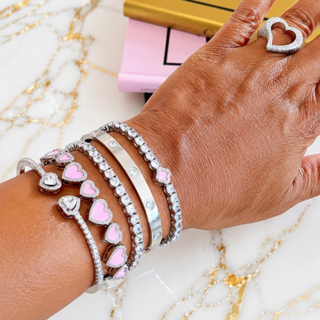 Pink Heart Luxury Stack Set