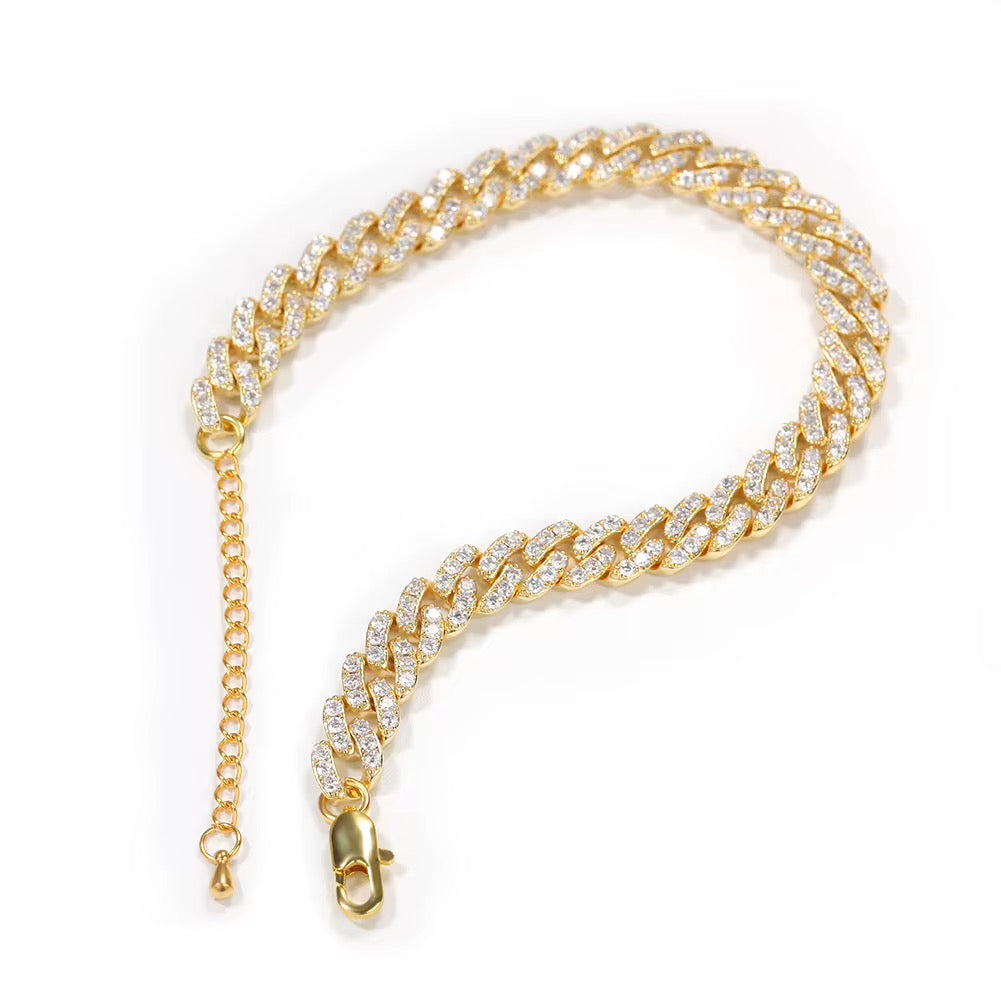 Angel Cuban Link Anklet
