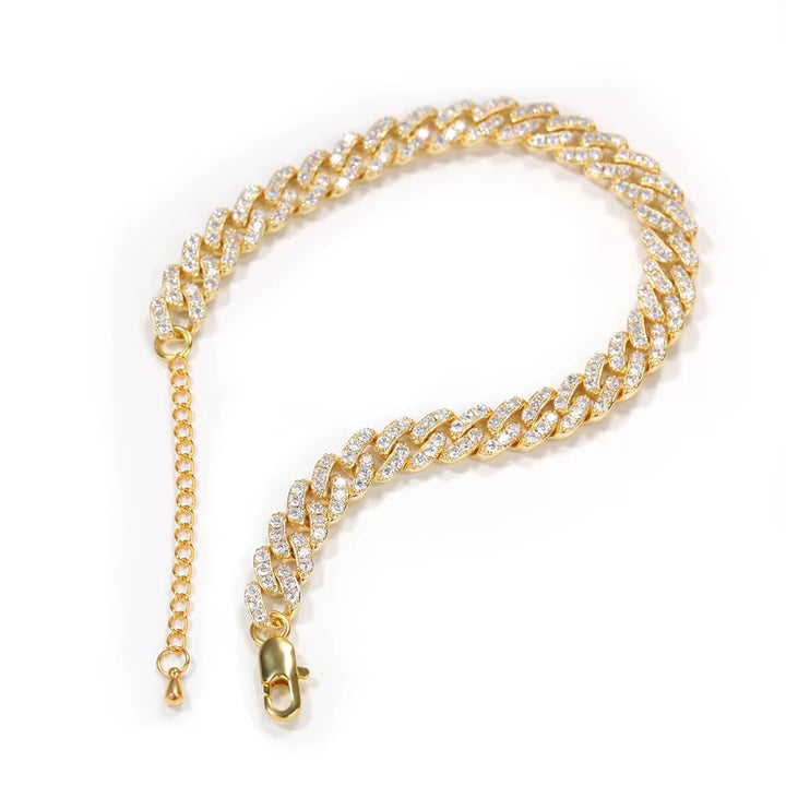 Angel Cuban Link Anklet