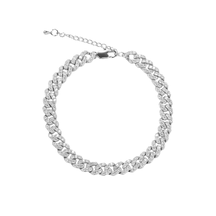 Angel Cuban Link Anklet