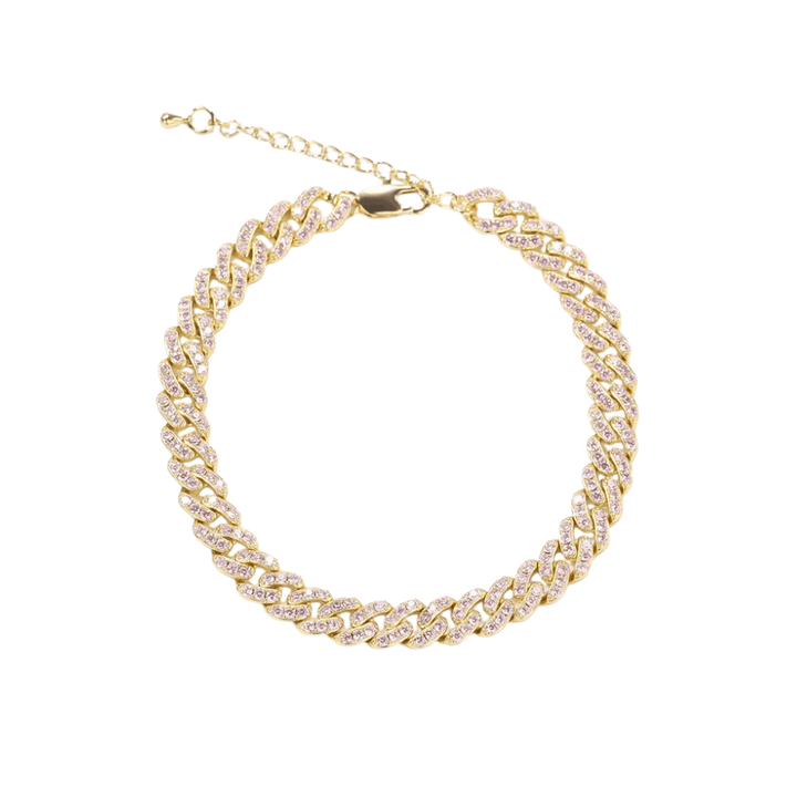 Angel Cuban Link Anklet