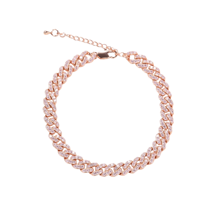 Angel Cuban Link Anklet