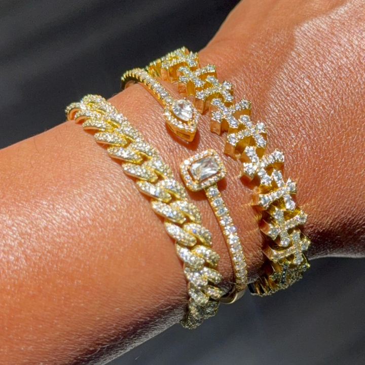 Iced Out Bracelet Stack