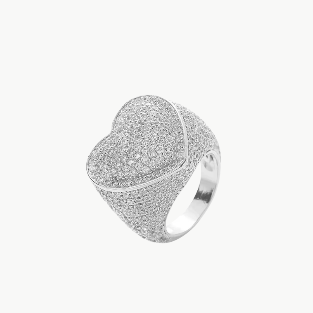 Roro CZ Heart Ring