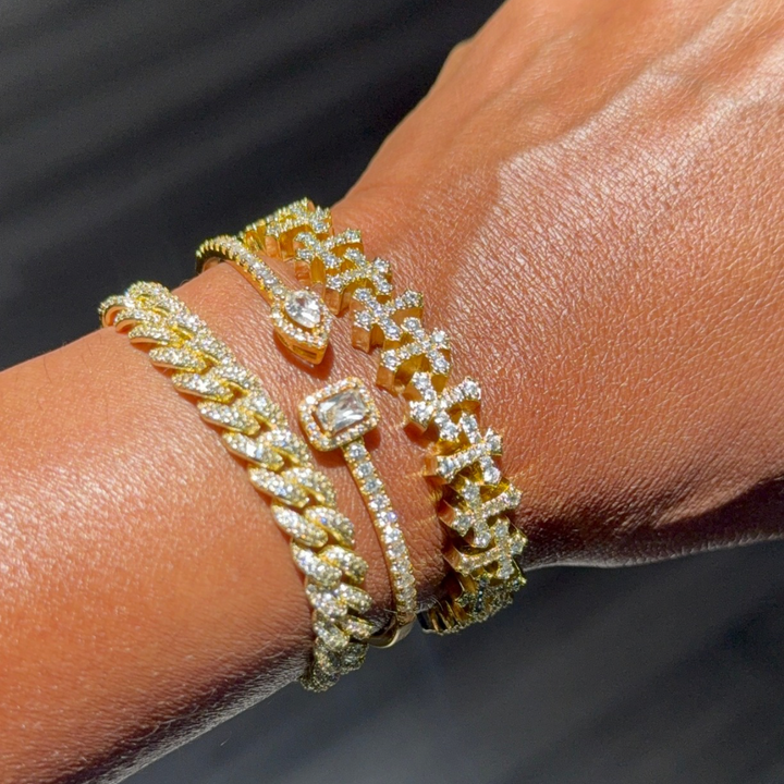 Iced Out Bracelet Stack