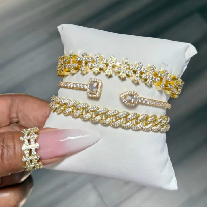 Iced Out Bracelet Stack