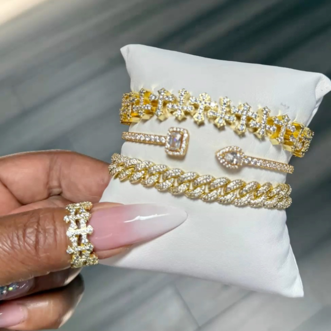 Iced Out Bracelet Stack