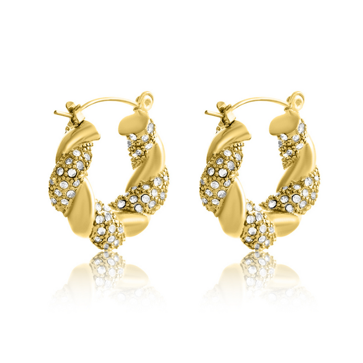 Emily Twist CZ Hoops