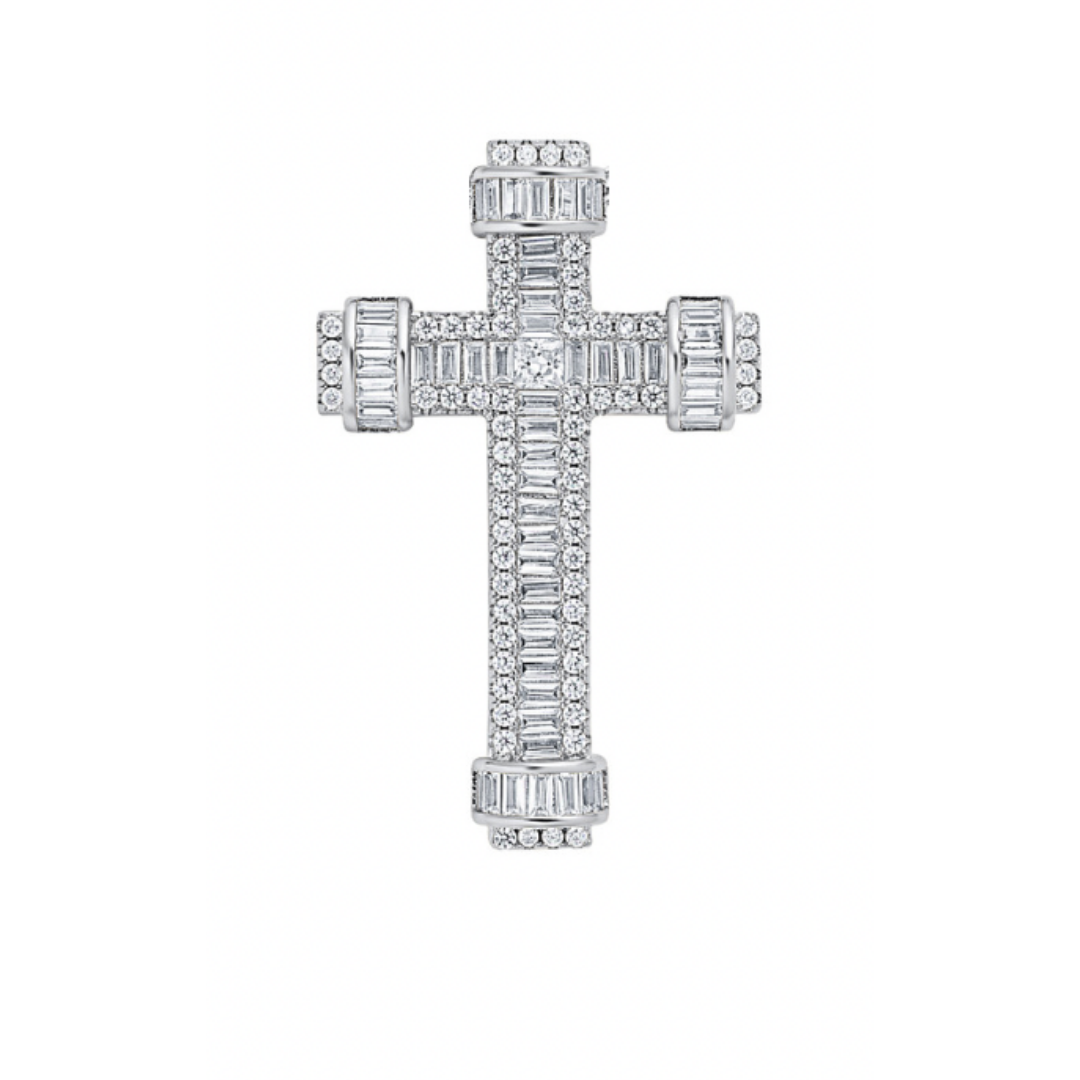 Iced Cross Pendant - S