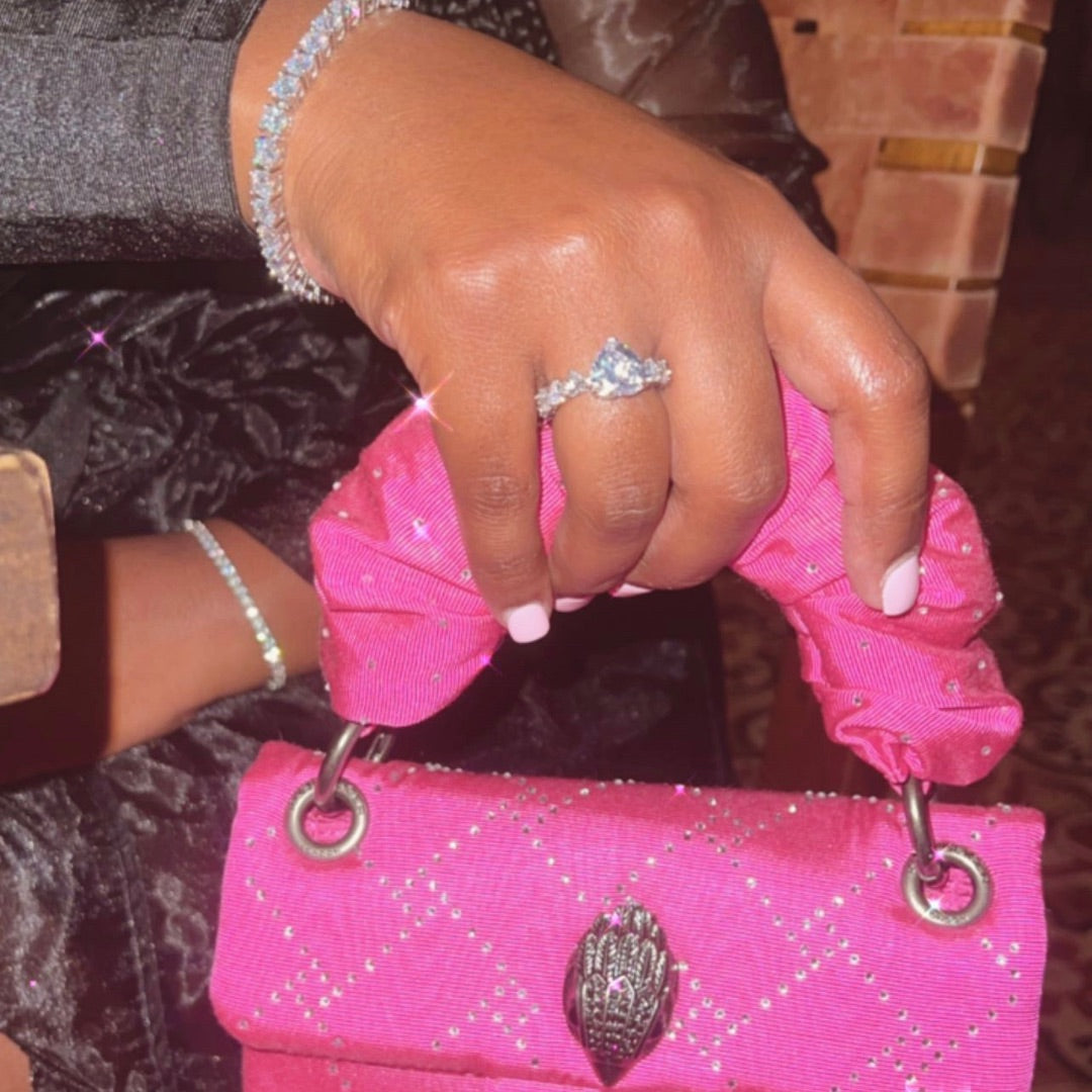 Iced Heart Ring