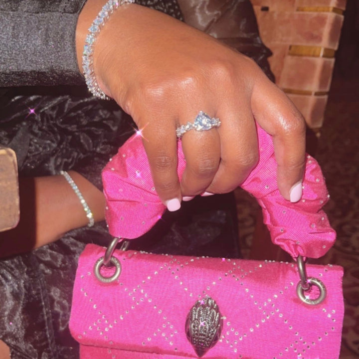 Iced Heart Ring