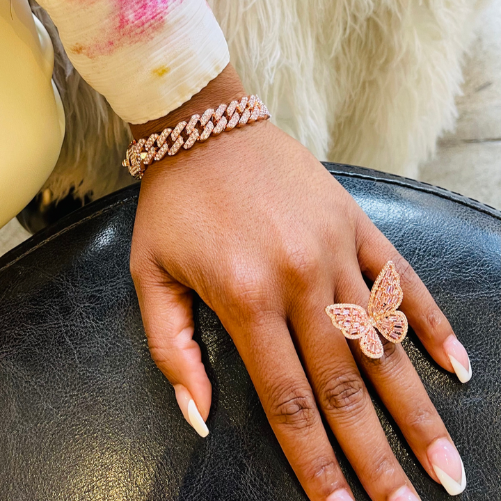 Rose Gold Cuban Link Bracelet