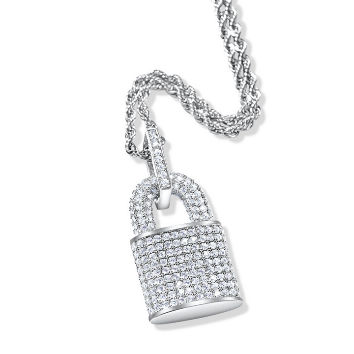 Iced Lock Rope Necklace