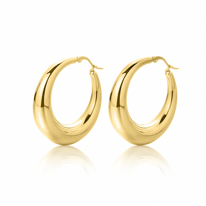 Eva Puffy Hoops - Medium