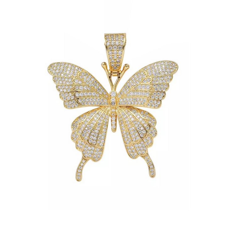 Iced Butterfly Pendant