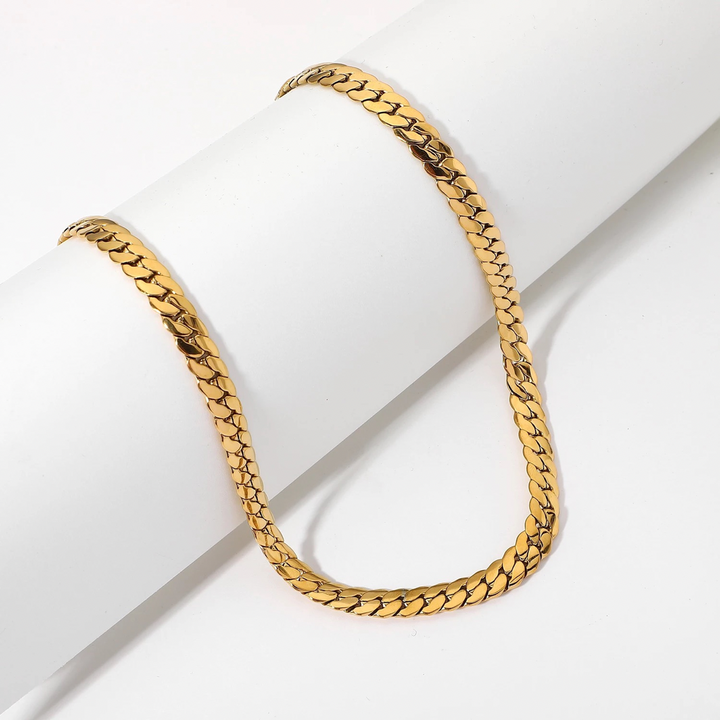 Cuban Link Snake Choker - Gold