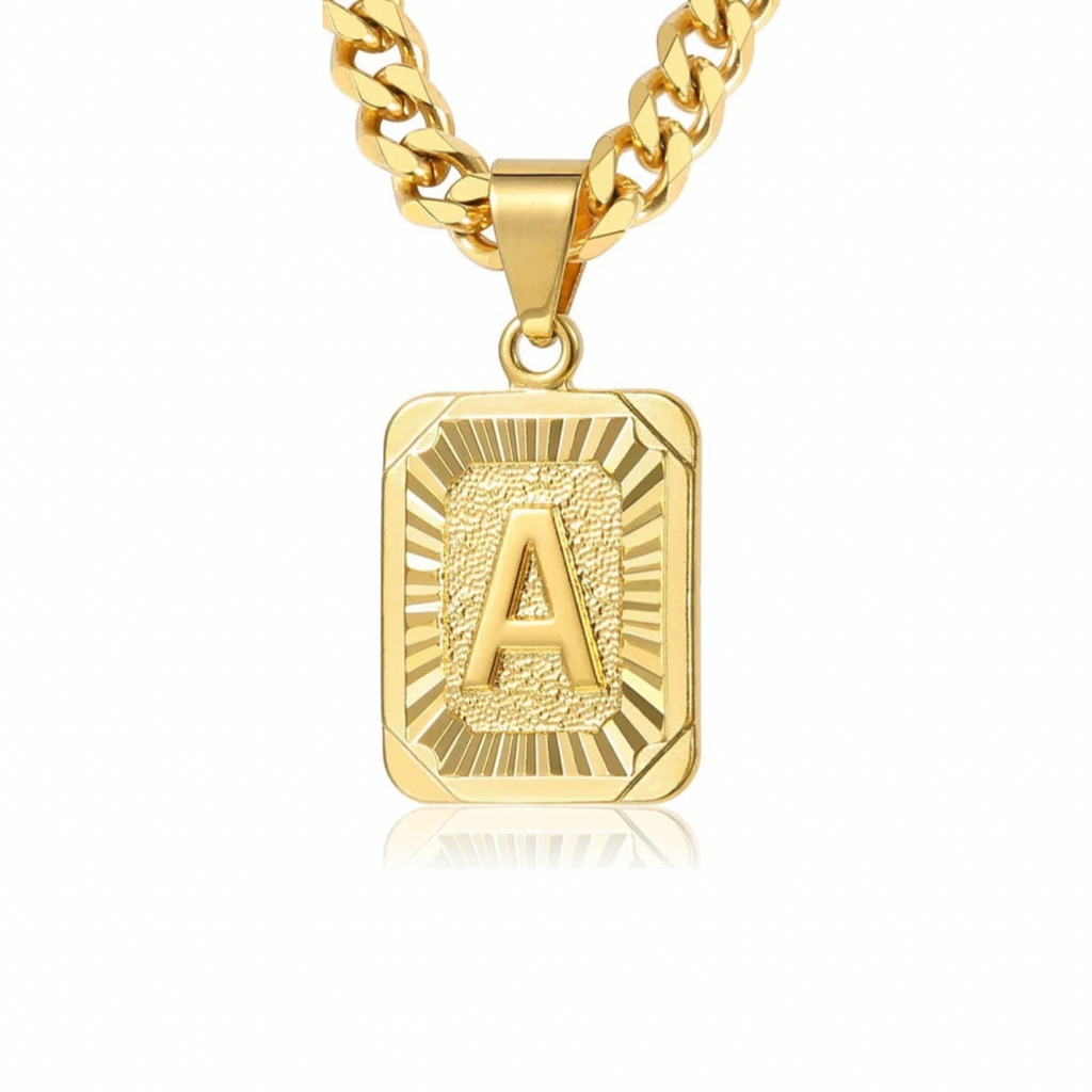Men's Initial necklace - waterproof necklace – RIALLUX.CO