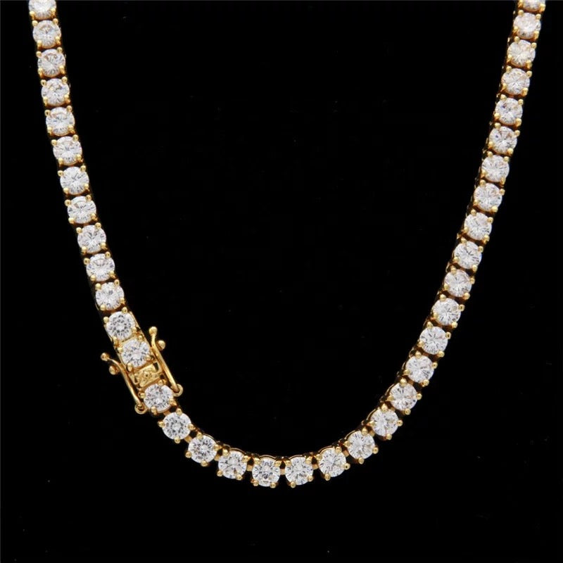 5MM Gold Tennis Necklace