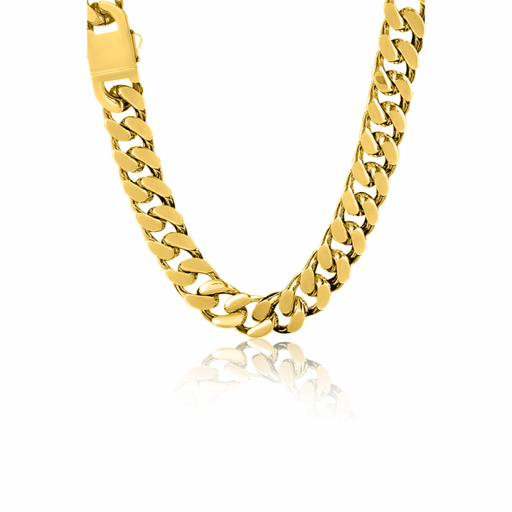 Chunky Cuban Link Necklace - Gold