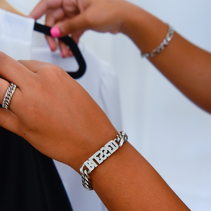 Blessed Cuban Link Bracelet - Silver