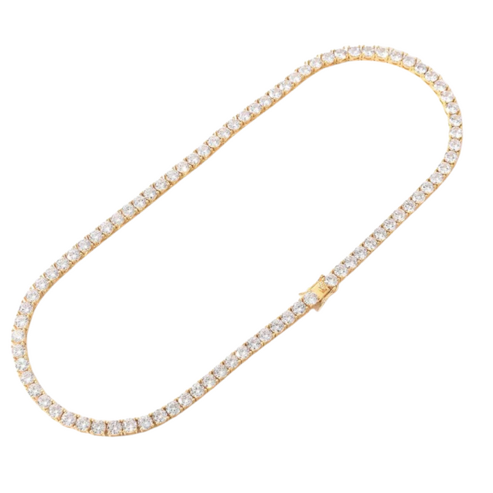 5MM Gold Tennis Necklace