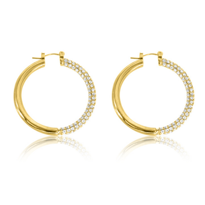 Ella CZ Hoop - Clear