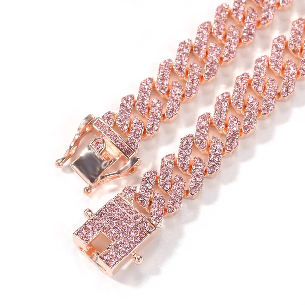 Rose Gold Cuban Link Bracelet