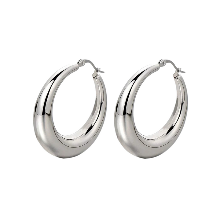 Eva Puffy Hoops - Medium