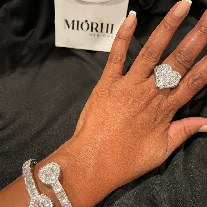 Roro CZ Heart Ring