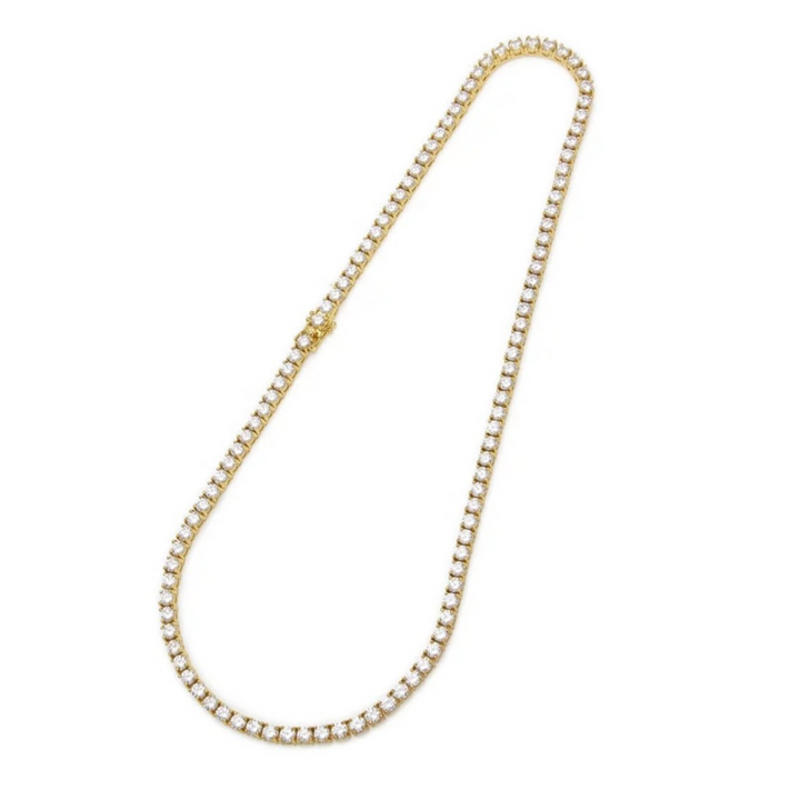 5MM Gold Tennis Necklace