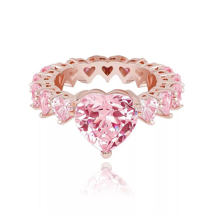 Iced Heart Ring