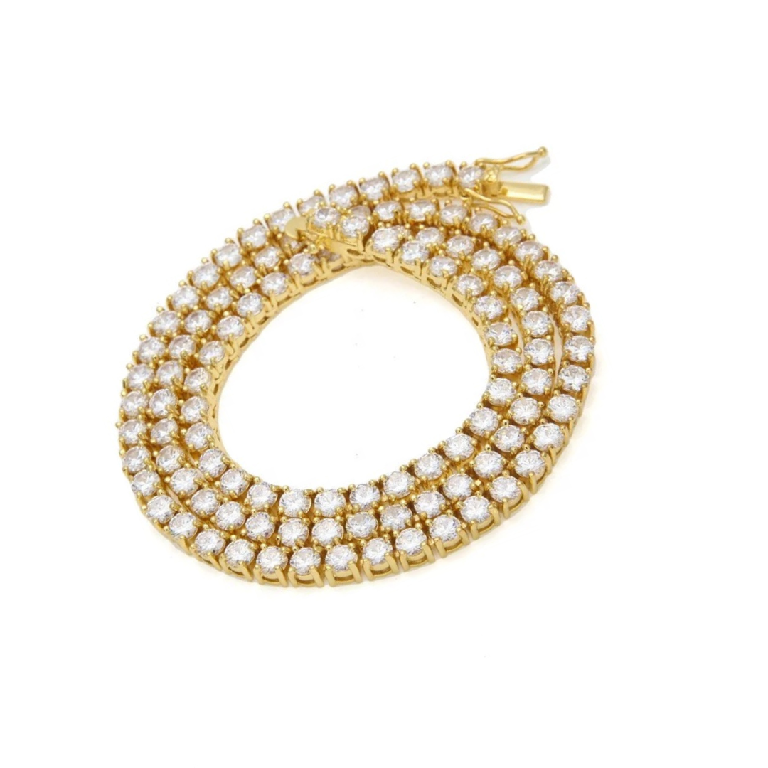 5MM Gold Tennis Necklace