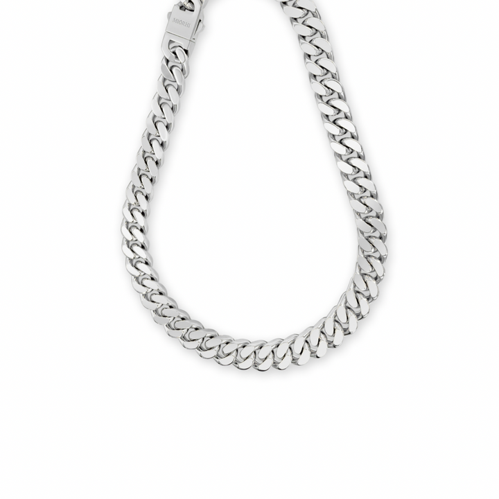 Chunky Cuban Link Necklace - Silver