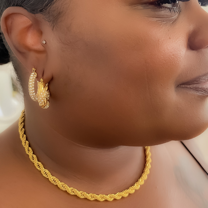 Emily Twist CZ Hoops